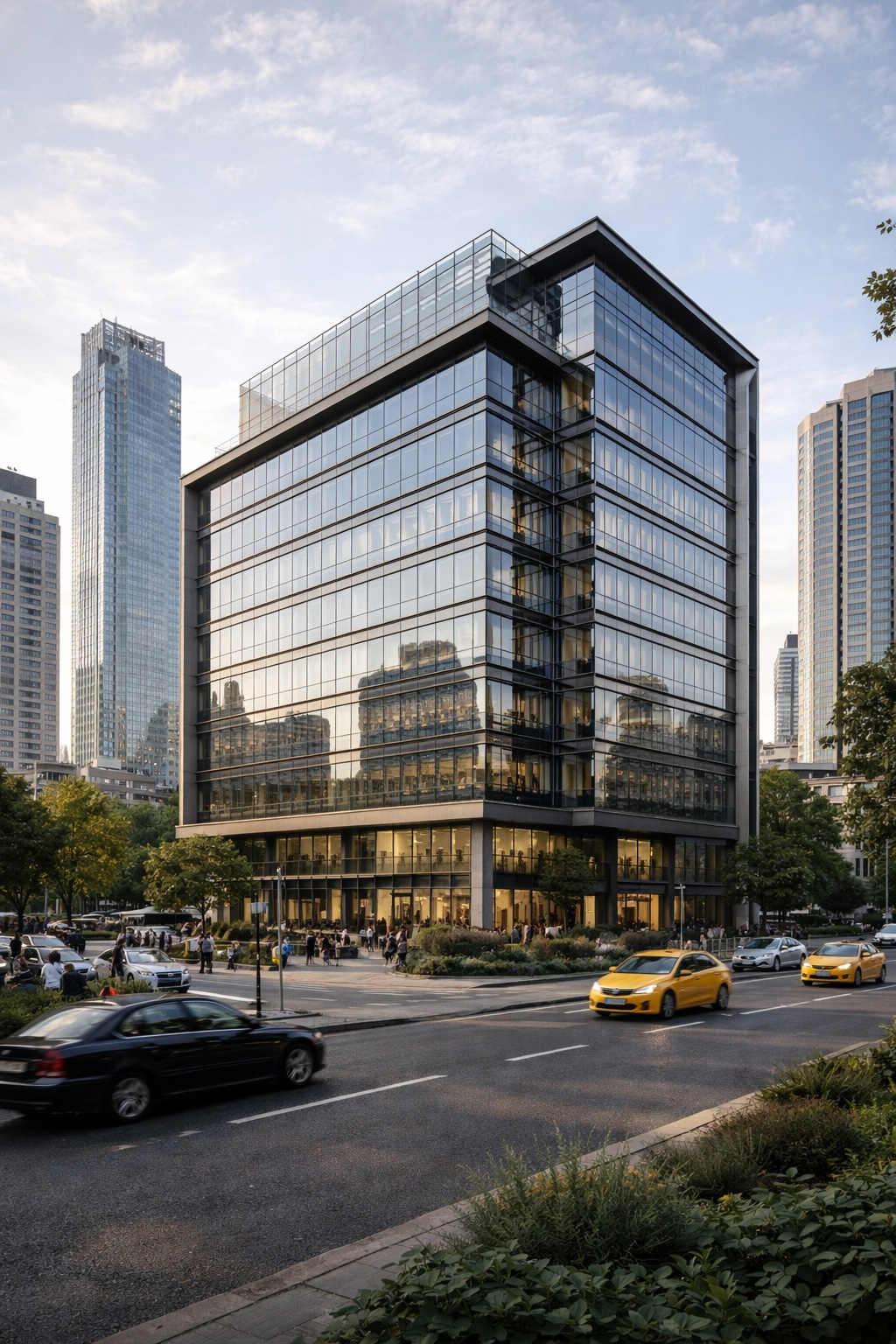 Plaza renovasyon projesi tamamlanmış görünüm
